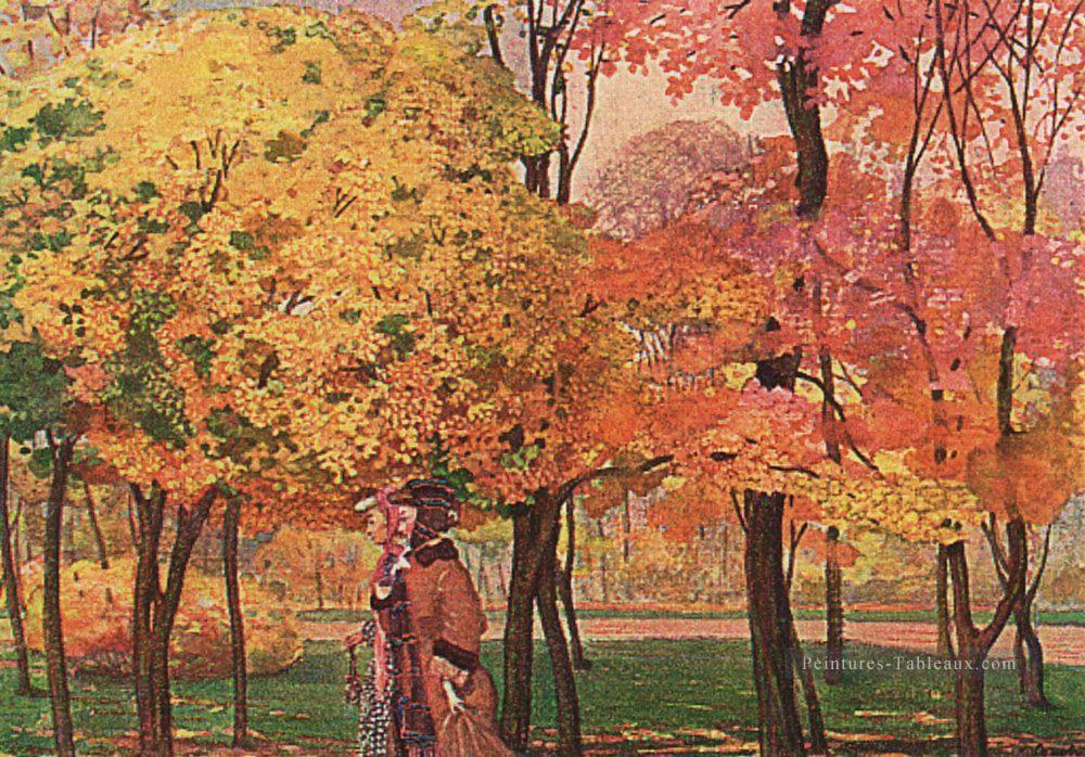 automne Konstantin Somov Peintures à l'huile